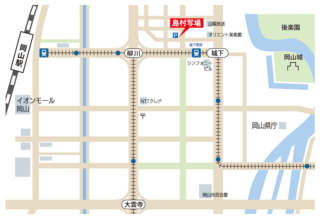 岡山駅 徒歩10分 岡山神社 後楽園 岡山城 中央学区