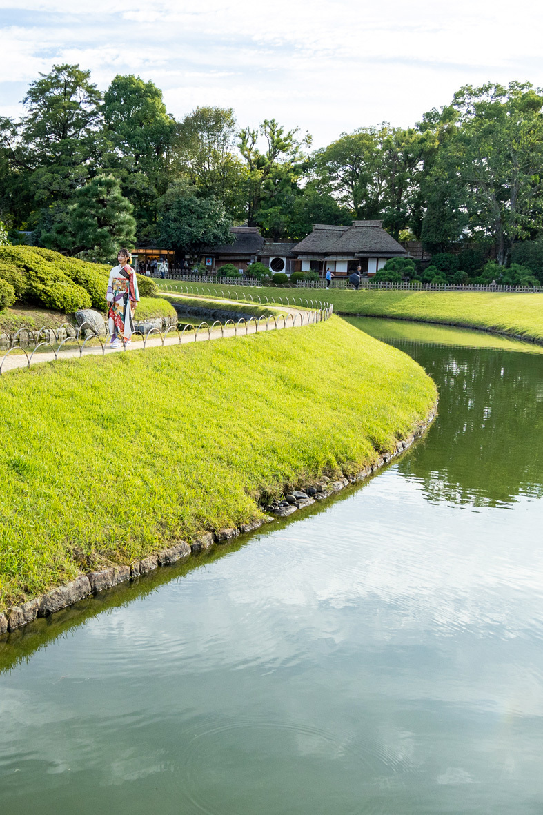 岡山の写真館 島村写場 フォトスタジオ　成人式ロケーション撮影プラン　岡山後楽園